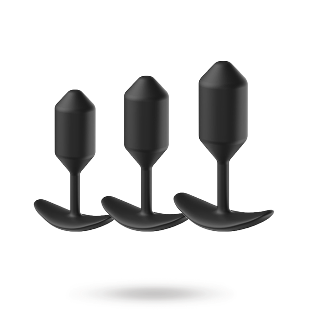 BLACK SILICONE BUTTPLUG KIT