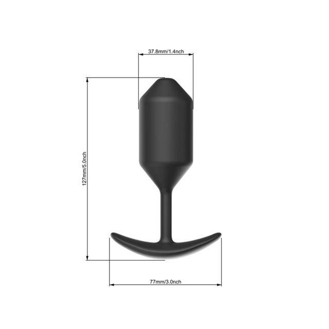 BLACK SILICONE BUTTPLUG KIT