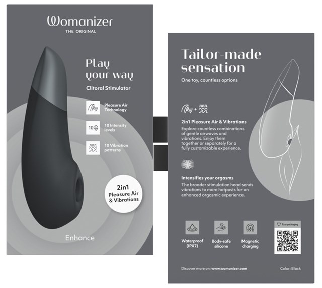 Womanizer Enhance Pulsator Vibrator Black