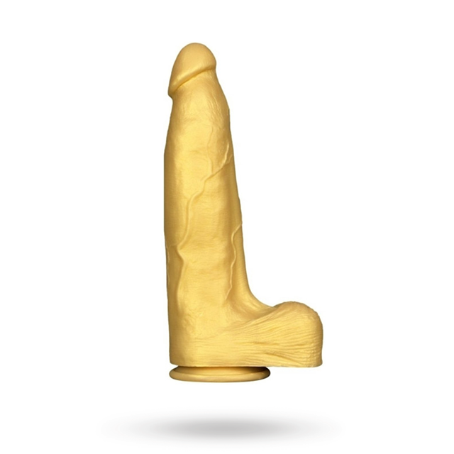 XXL Silicone Dildo Gold 33 cm