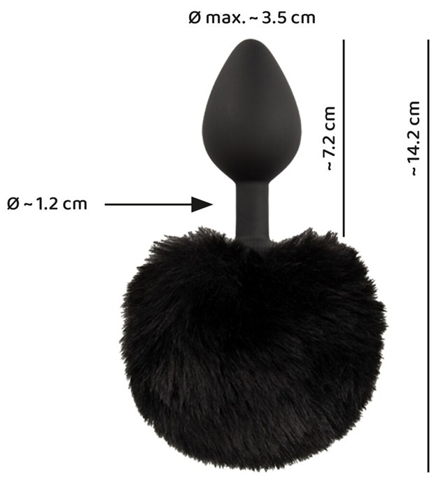 Fluffy Tail Butt Plug Medium