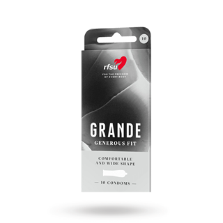 Grande - Extra Rymlig Kondom - 10 Pack