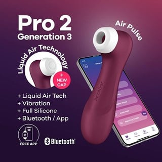 Pro 2 Generation 3 With Liquid Air With Bluetooth App - Vinröd